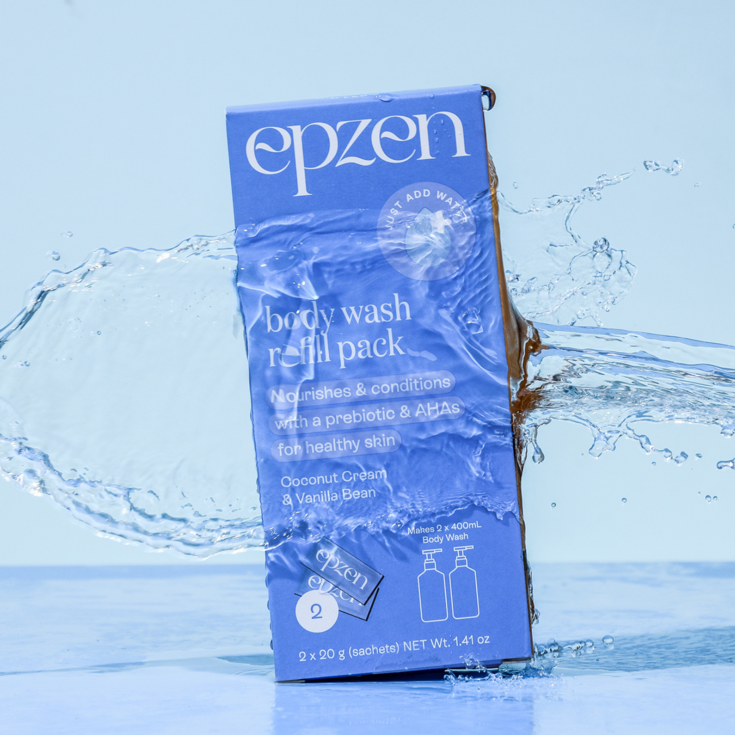 Body Wash Refill Sachets - Coconut Cream and Vanilla Bean