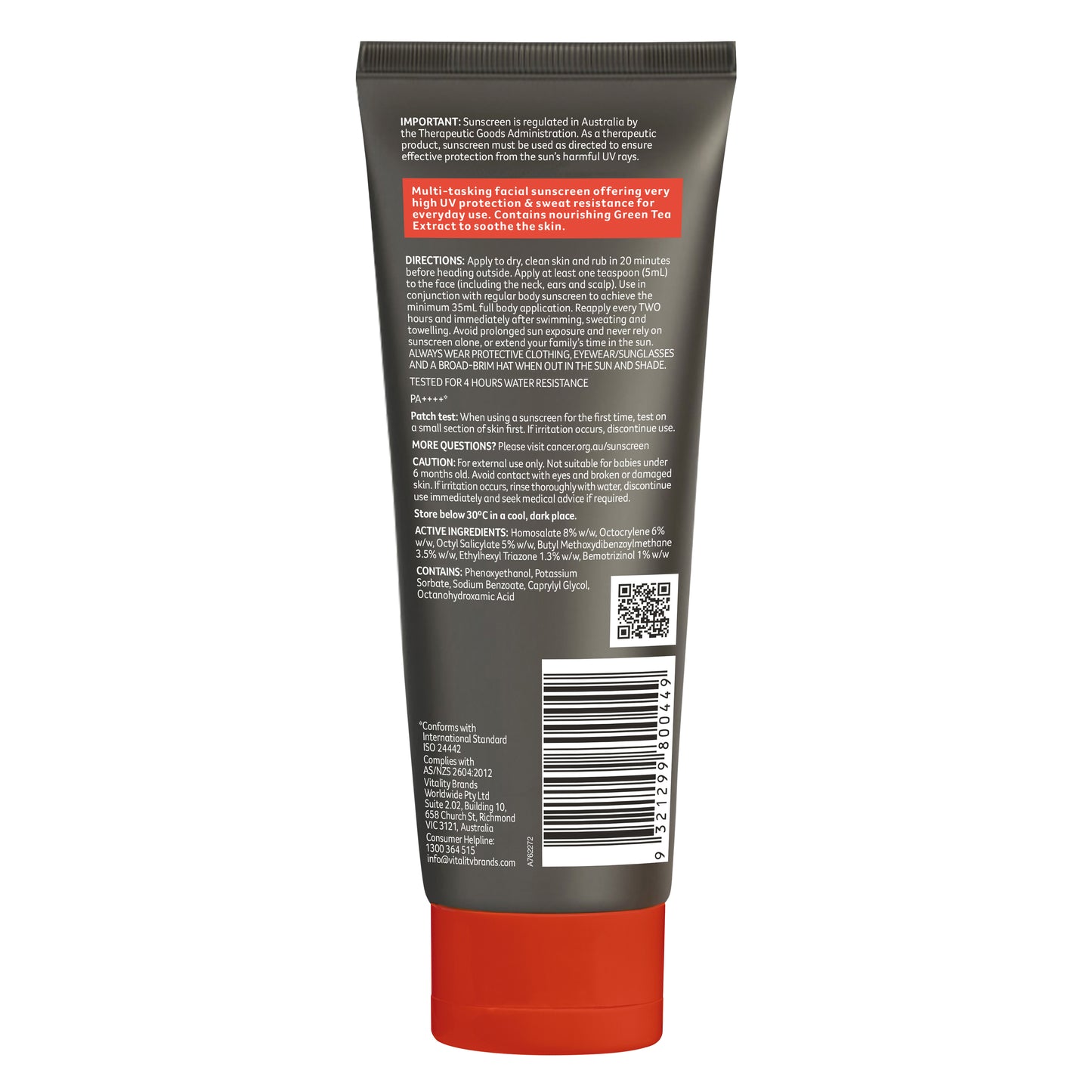 Hydrating Sunscreen for Men SPF50+