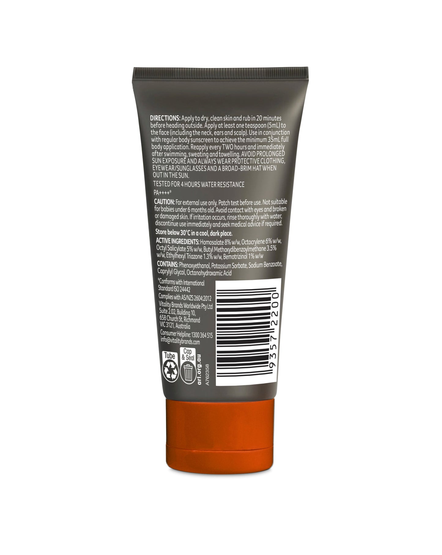Hydrating Sunscreen for Men SPF50+