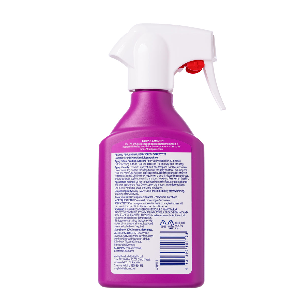 Kids Sunscreen Spray SPF50+