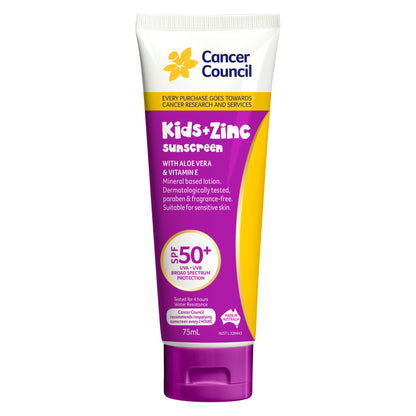 Kids + Zinc Sunscreen SPF50+